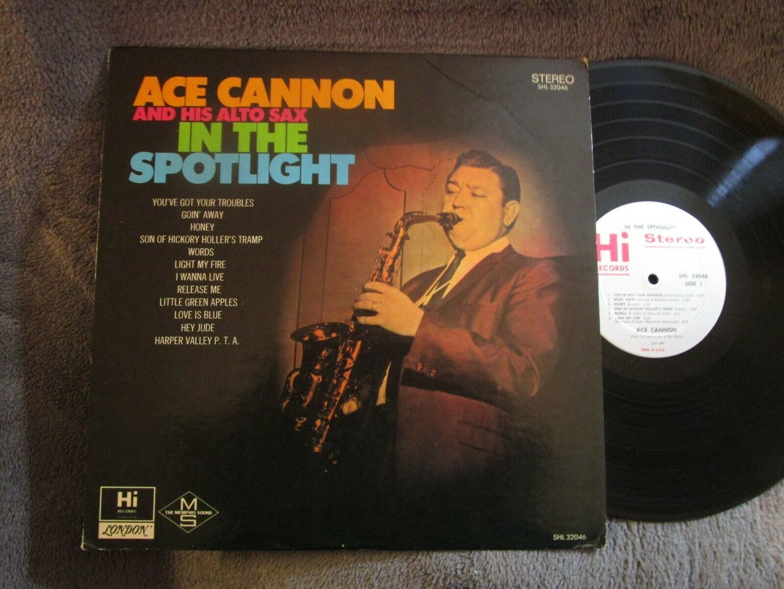 Ace Cannon And His Alto Sax In The Spotlight Vinyl Records