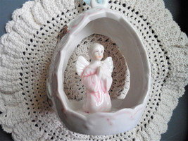 Angel Christmas Ornament, Ceramic Angel Ornament, Angel Tree Ornament, C... - $20.00