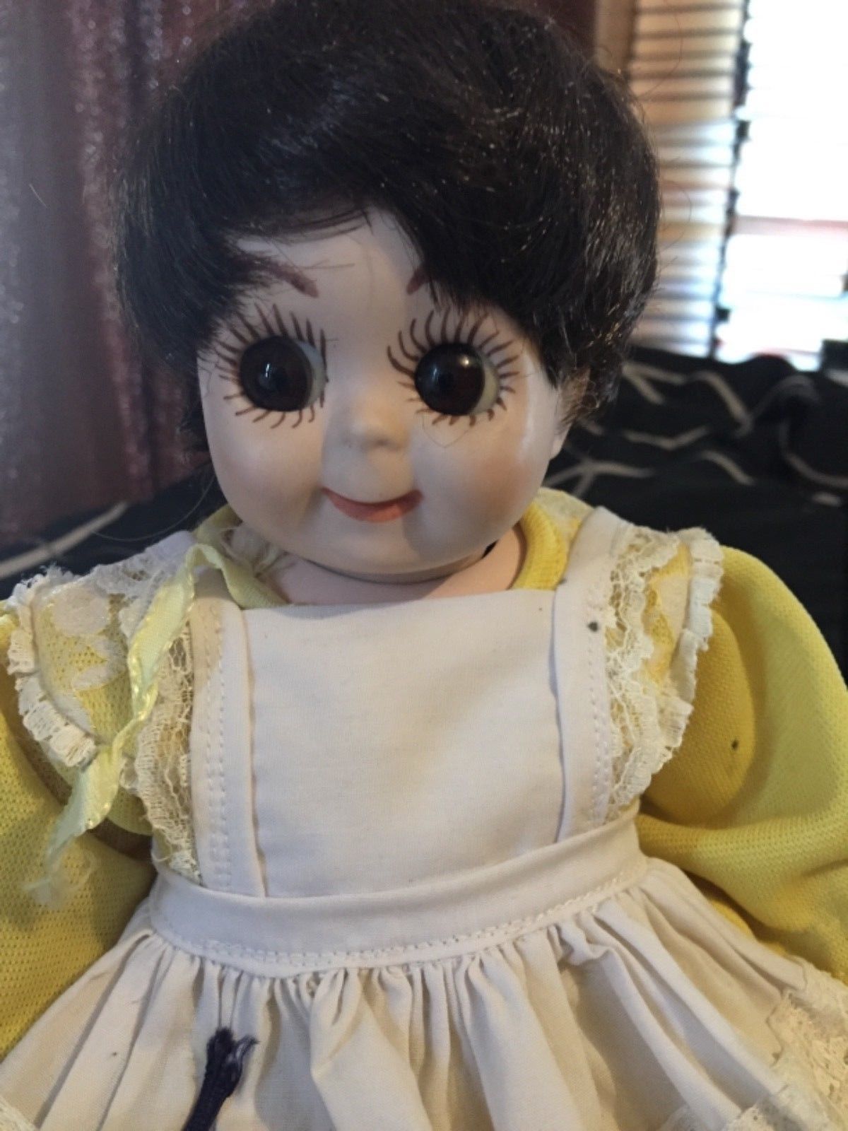 Original 12.5" Antique Kestner Model 221 Googly Eye Doll, Bisque Head