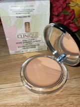 Clinique 10 Stay Amber (D) Stay-Matte Sheer Pressed Face Powder NEW IN BOX - $18.80