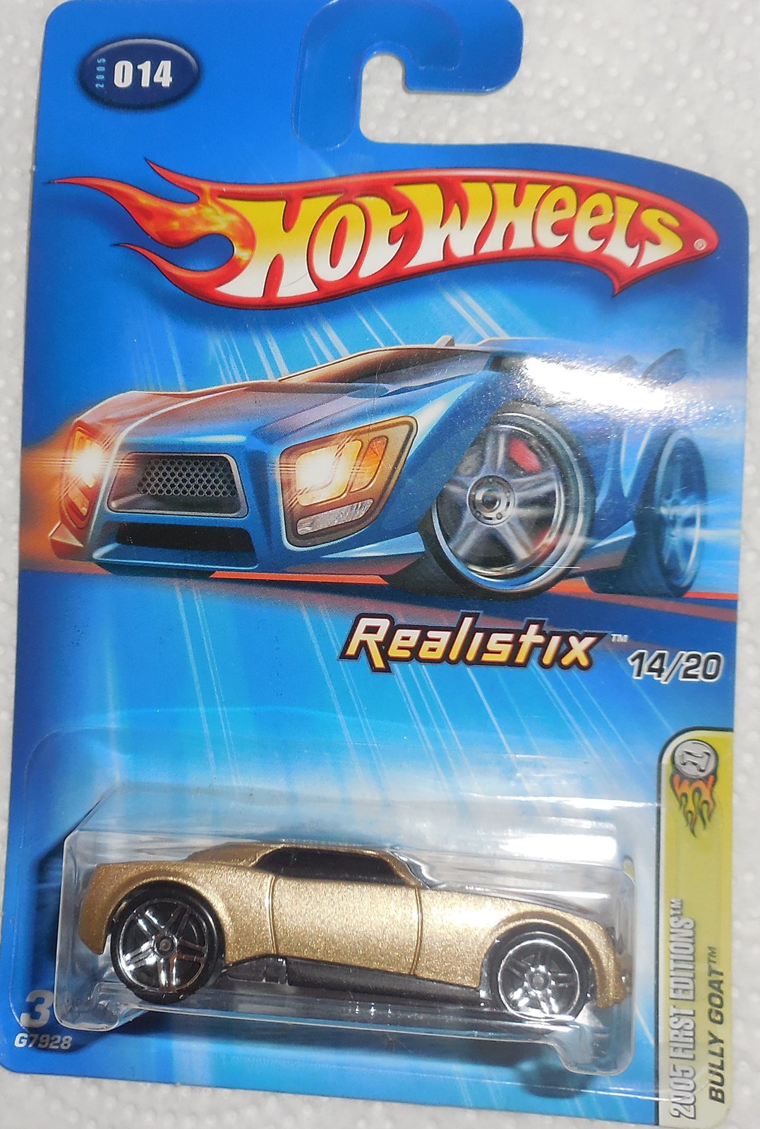 New Hot Wheels 2005 First Editions #014 "Bully Goat" Realistic 14/20 Sealed Card