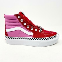  Vans SK8 Hi Platform (2 Tone) Chili Pepper Red Pink Womens Shoes - $59.95