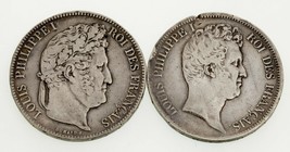 1831-1839 France 5 Francs Pièce Argent plein De 2, Km 735.1, 749.7 - $123.74