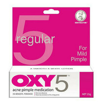 OXY 5  Mild Acne &amp; Pimple Medication Treatment 25G X 3 tubes FREE SHIPPING - $34.25