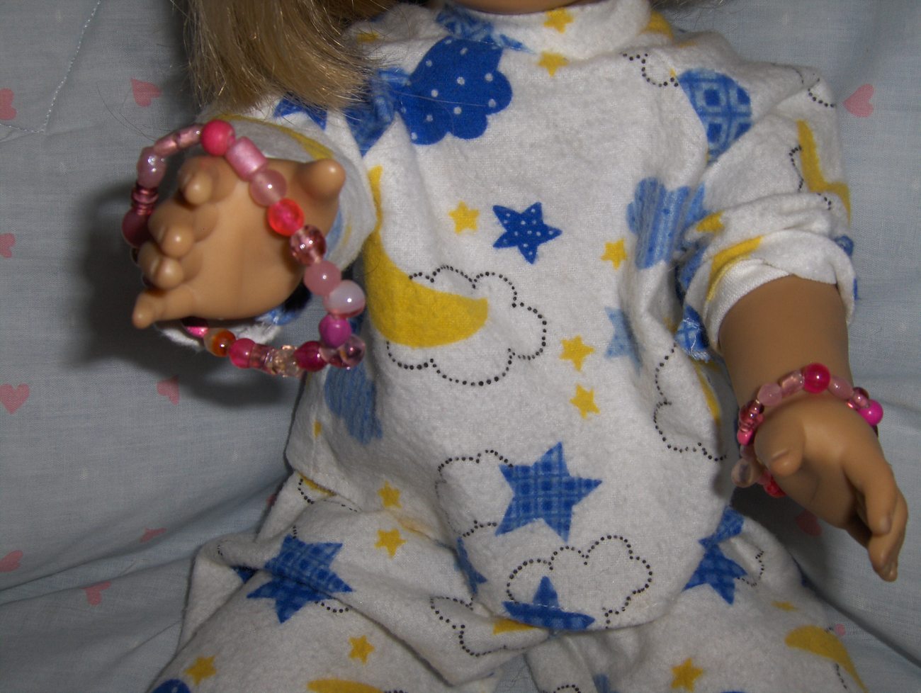 Bracelet Set for Child and her Doll Handmade Children's Jewelry