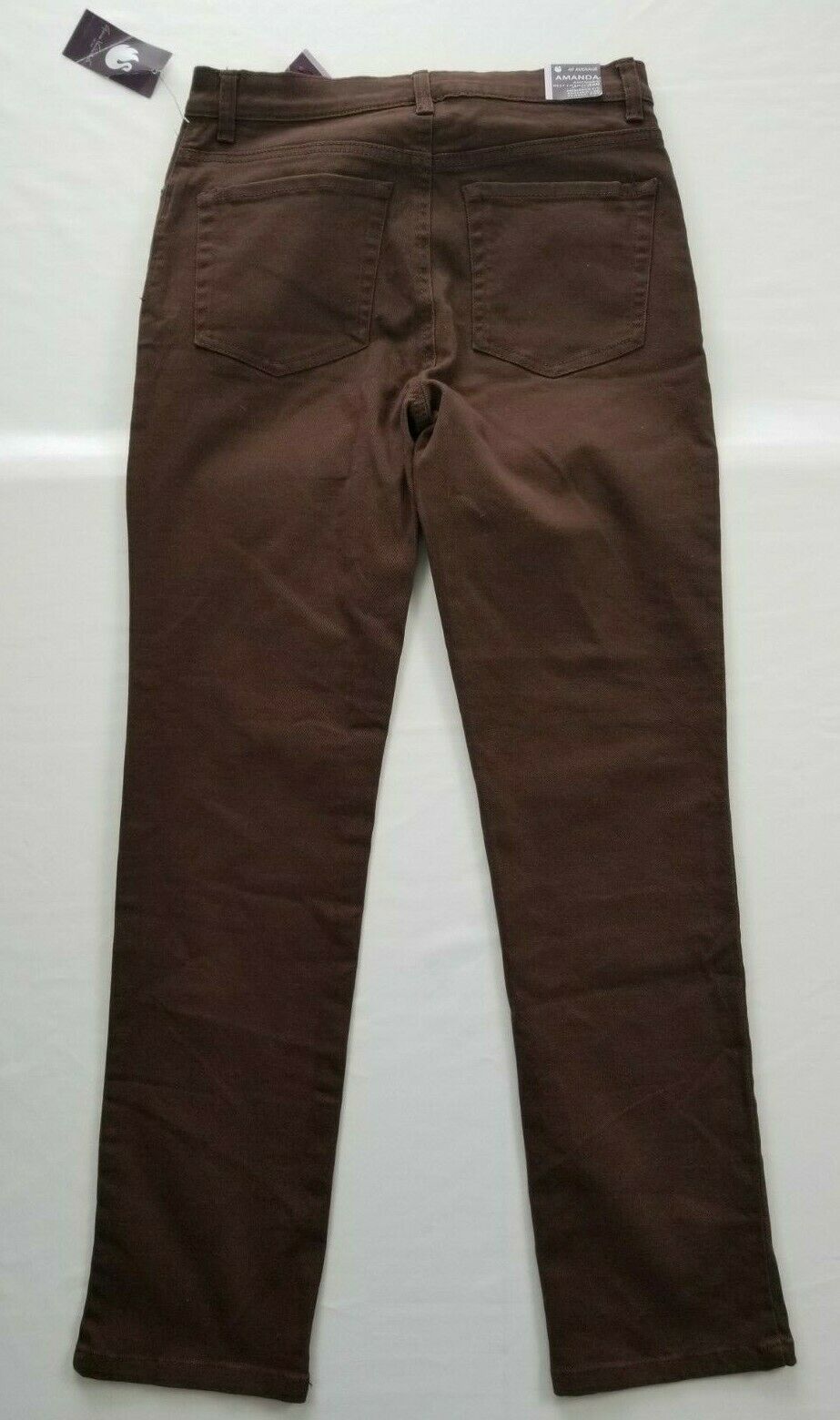 Gloria Vanderbilt Women's Chocolate Brown Amanda Stretchy Jeans Size 4P ...