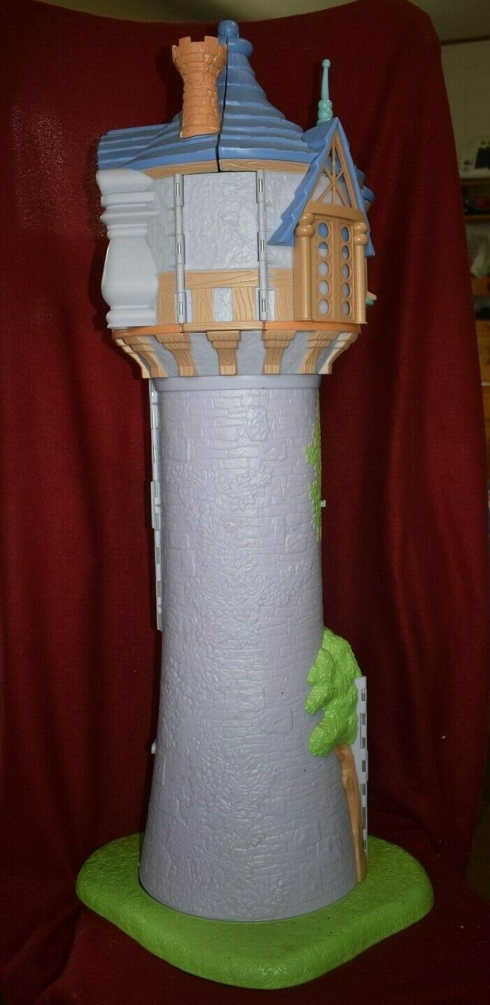 Disney Rapunzel Tangled Tower Castle 42" Princess Dollhouse 2010 Barbie