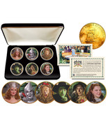WIZARD OF OZ Eisenhower IKE Dollar 6-Coin Set 24K Gold Plated w/Display Box - $46.71