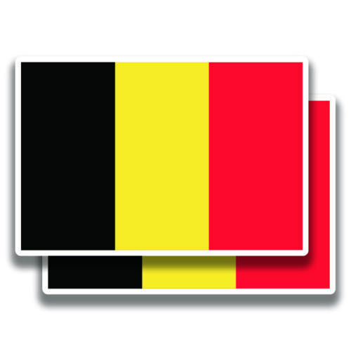 BELGIUM NATIONAL FLAG DECAL 2 Stickers Bogo For Car Bumper Truck 4x4 2 For 1 - $3.95 - $5.95