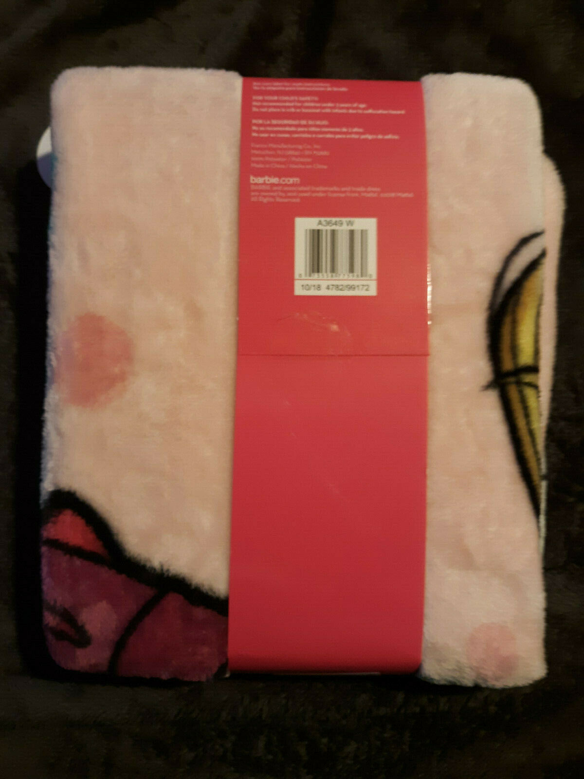 black barbie blanket