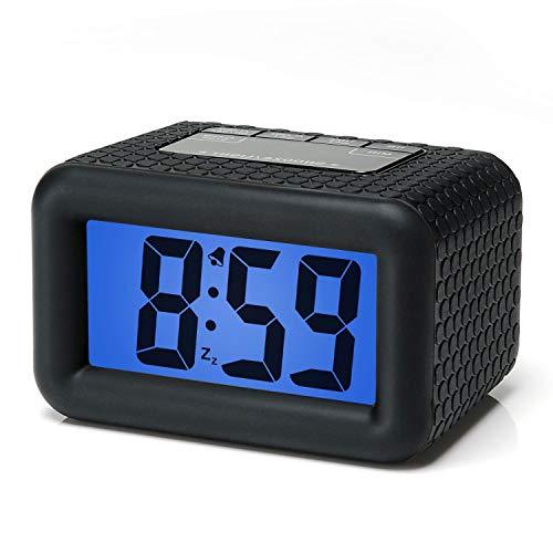 Easy Setting, Plumeet Digital Alarm Clock with Snooze and Nightlight