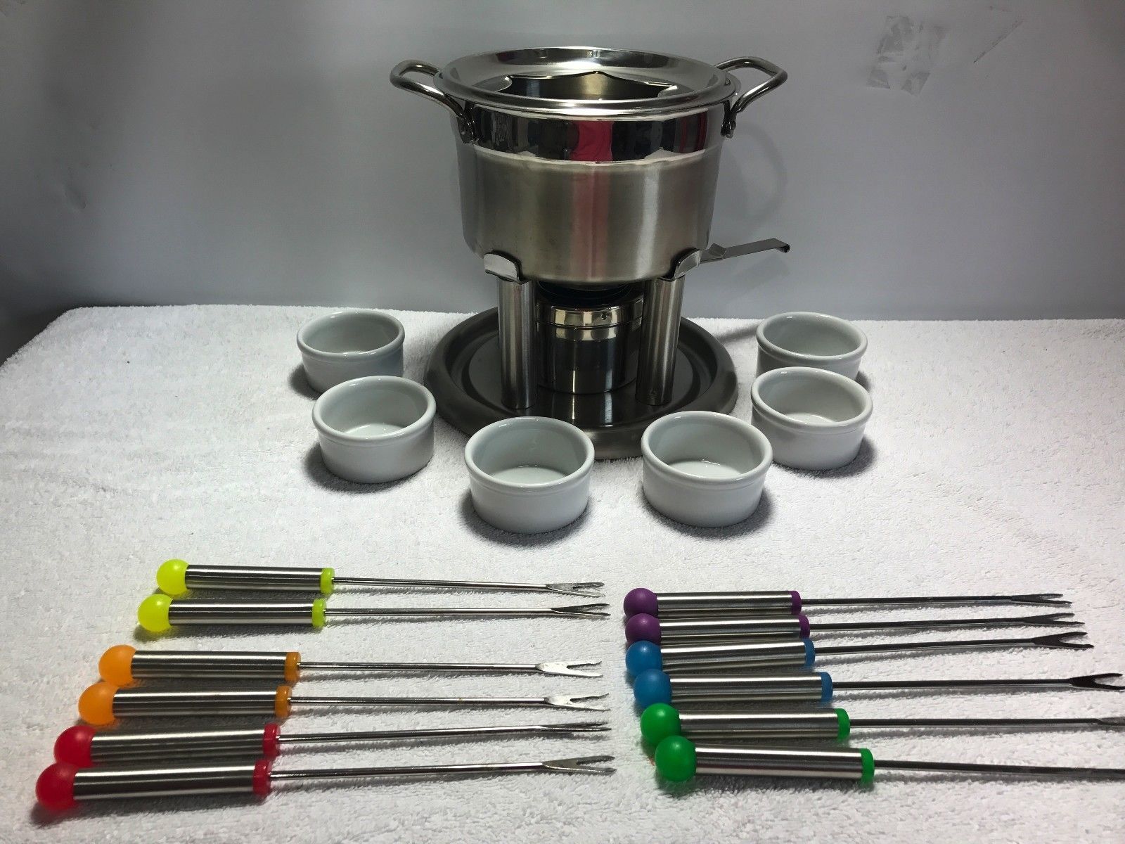 FARBERWARE Pro Commercial 21 Piece Stainless Steel Fondue Set Fondue Sets