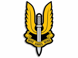 BRITISH ARMY SPECIAL FORCES SAS WHO DARES WINS  5&quot; USA MADE STICKER DECAL - $16.14