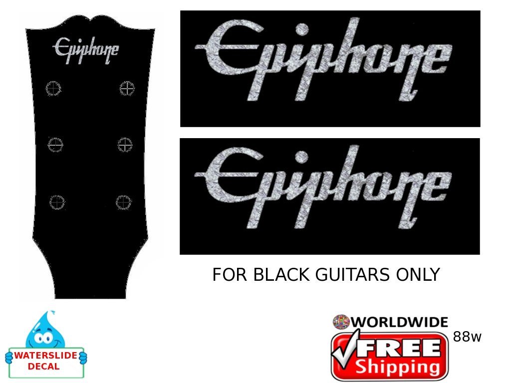 Epiphone Guitar Decal Inlay Headstock Sticker Waterslide Logo 88w