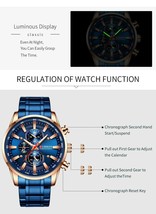 CURREN 8023 Stainless Steel Men Water Resistant Luxury Men Top Brand Wrist Watch - $38.61