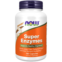 Now Super Enzymes - 180 Capsules Made in USA - $54.86