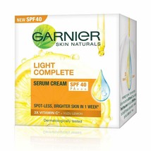 Garnier Luz Completo Vitamina C SPF40 / Pa Serum Crema Brillo Piel 45gm - $15.45