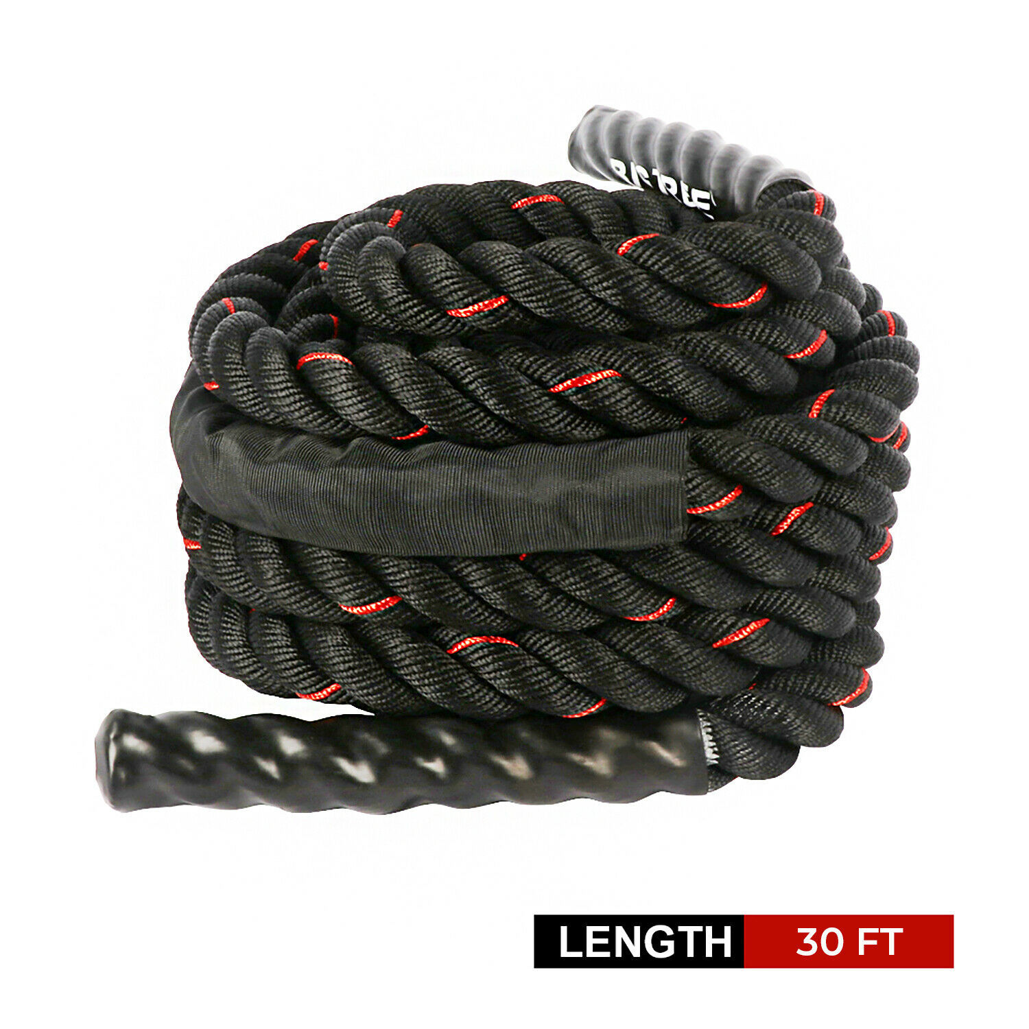 1.5″ Battle Rope Poly Dacron Fitness Anchor Workout Training Cardio RED 30ft