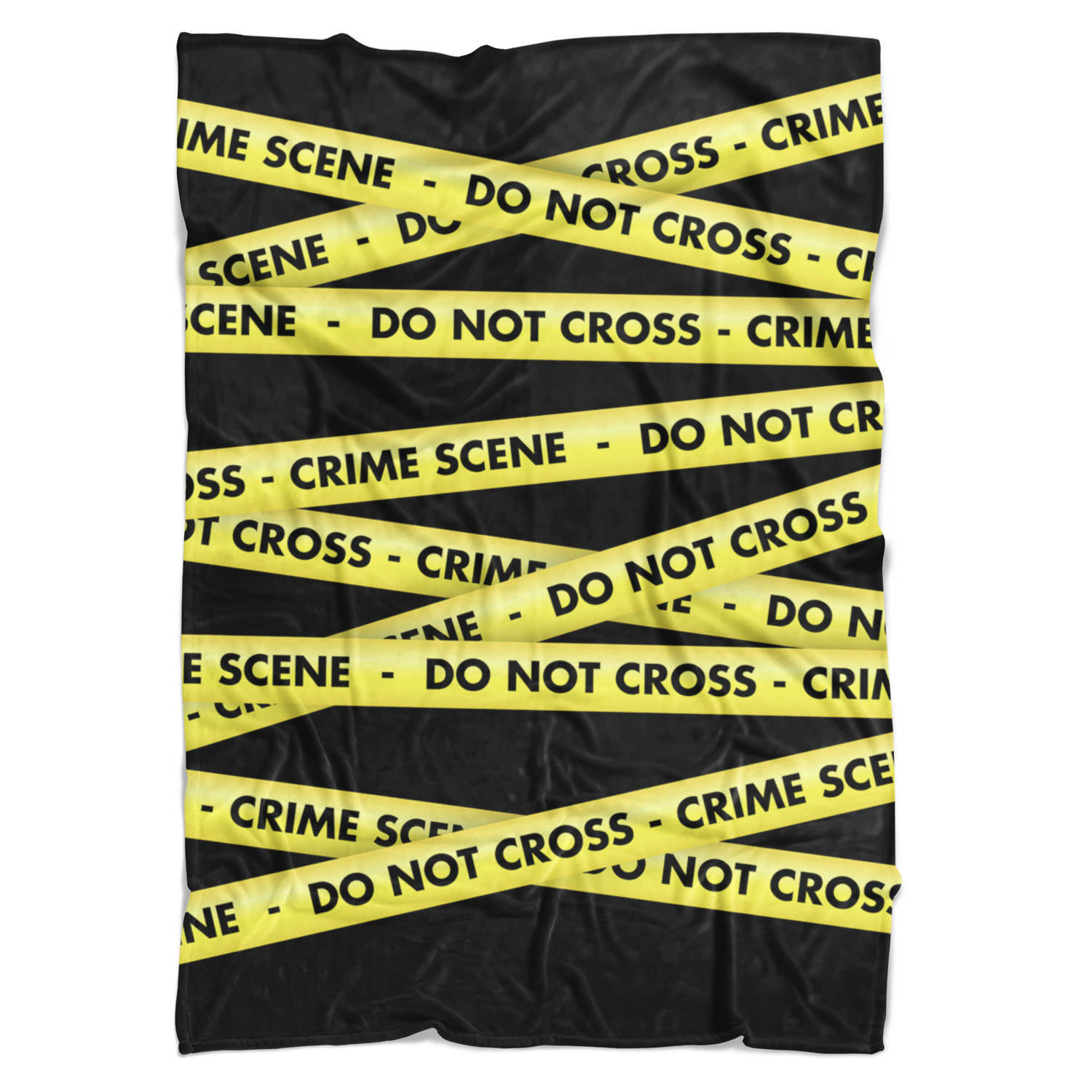 Crime Scene Tape Fleece Blanket Afghans & Throw Blankets