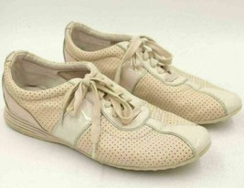 Cole Haan Grand OS Women Casual Lace Up Sneakers Size US 9.5B Beige Leather - $14.76