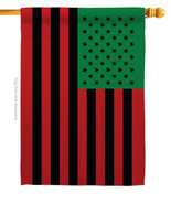 African American House Flag Juneteenth 28 X40 Double-Sided Banner - $36.97