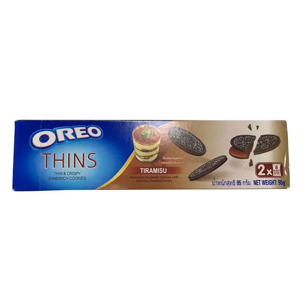 Oreo Thins Tiramisu 95g.(Pack of 3) - Cookies & Biscotti