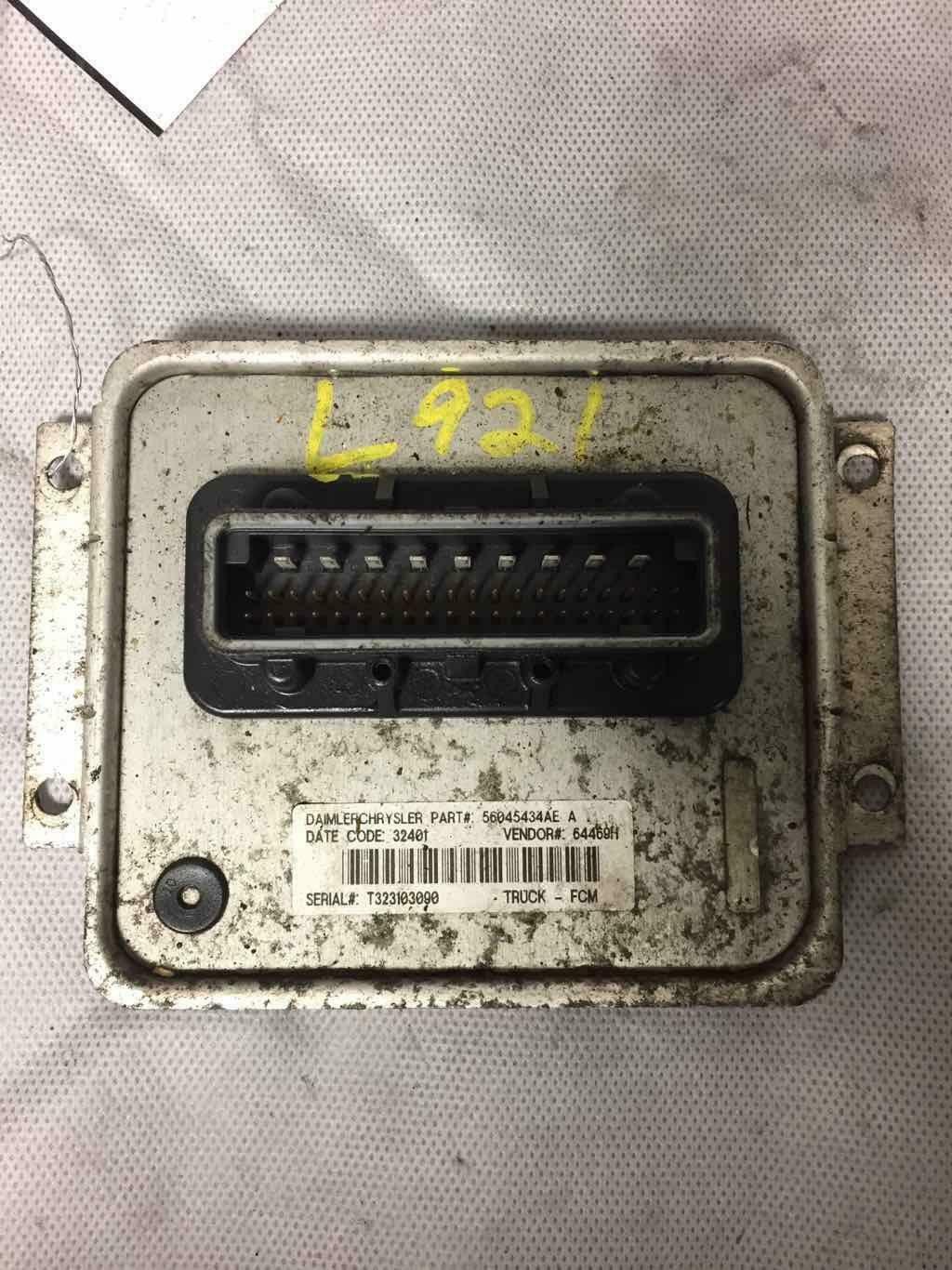 OEM 02 DODGE RAM 1500 TCM TRANSMISSION CONTROL MODULE TESTED L921 WJ1C1