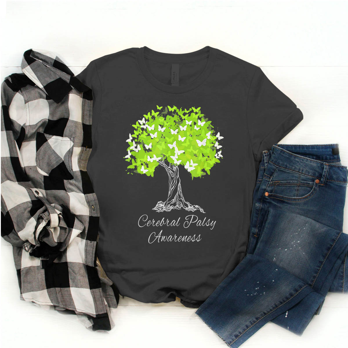 Cerebral Palsy Awareness Strong Tree Warrior T-Shirt ...