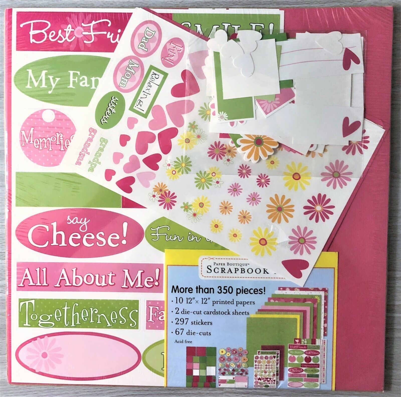 Scrapbook Page Kit for Girls by Paper Boutique Scrapbooking, cardmaking