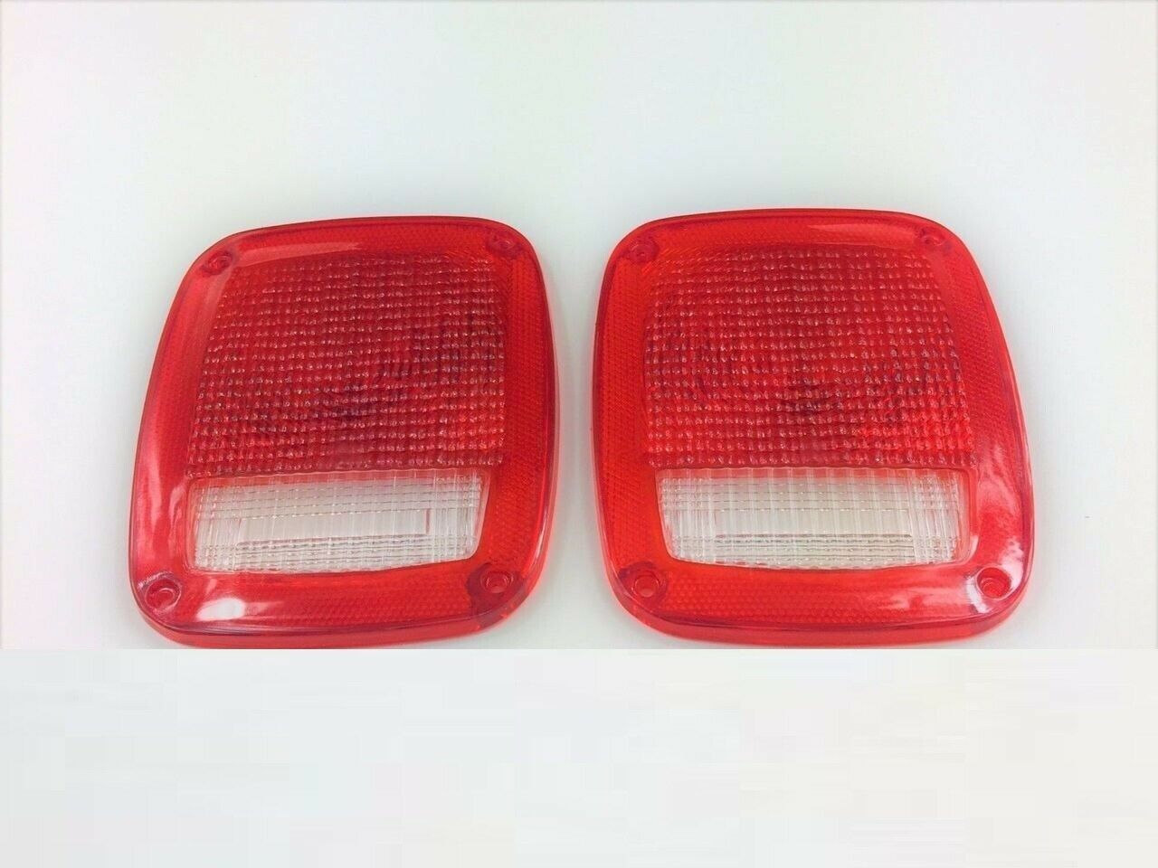 Acrylic Rear Tail Light Lens Set Compatible with Jeep Wrangler CJ 7686