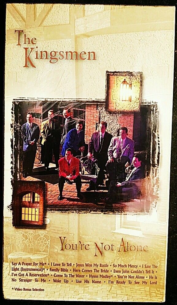 MINT The Kingsmen You're Not Alone VHS Gospel Religious Christian