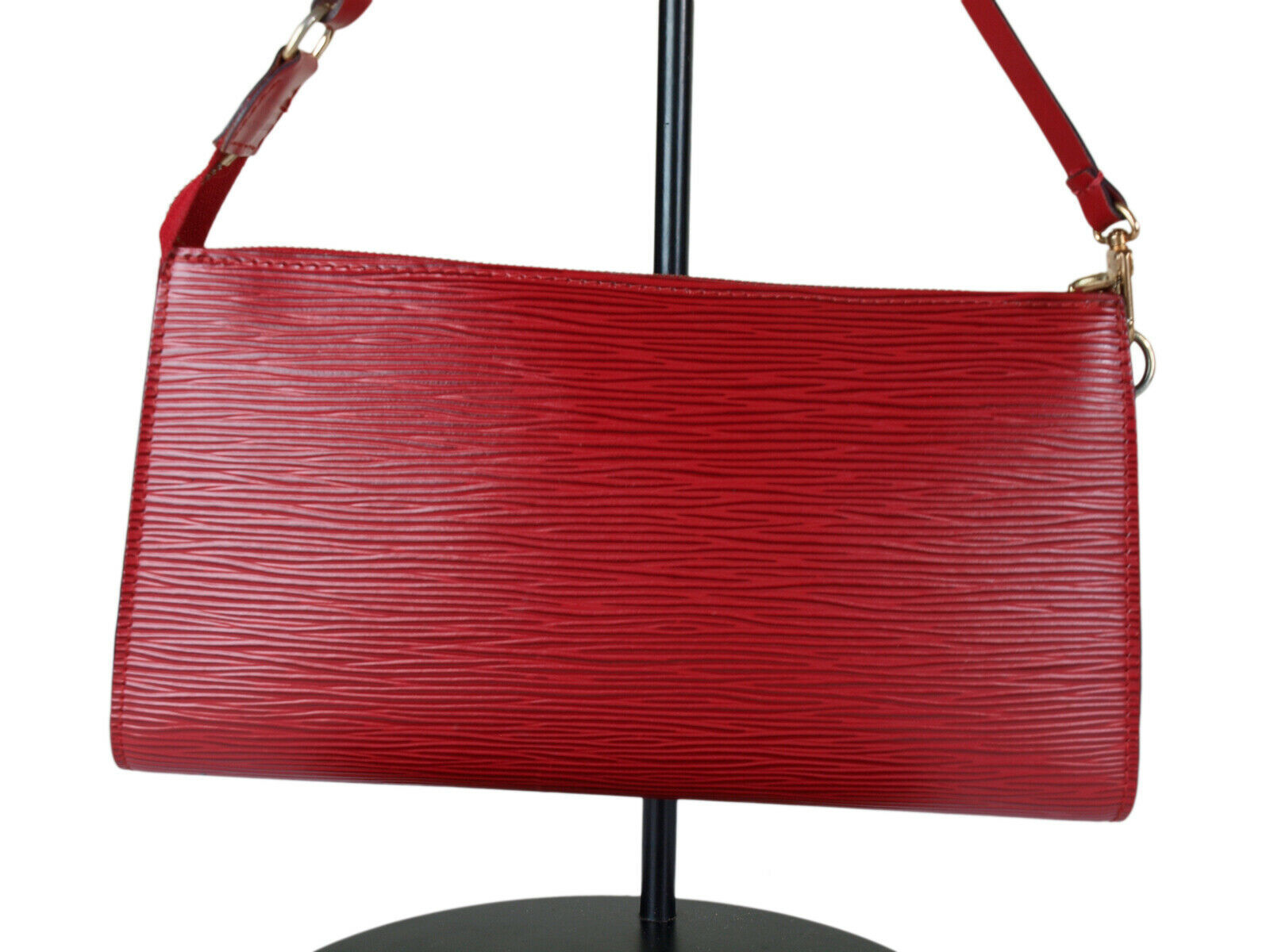 Authentic LOUIS VUITTON Pochette Accessoires Red Epi Leather Hand Bag LP2411 - Women&#39;s Bags ...