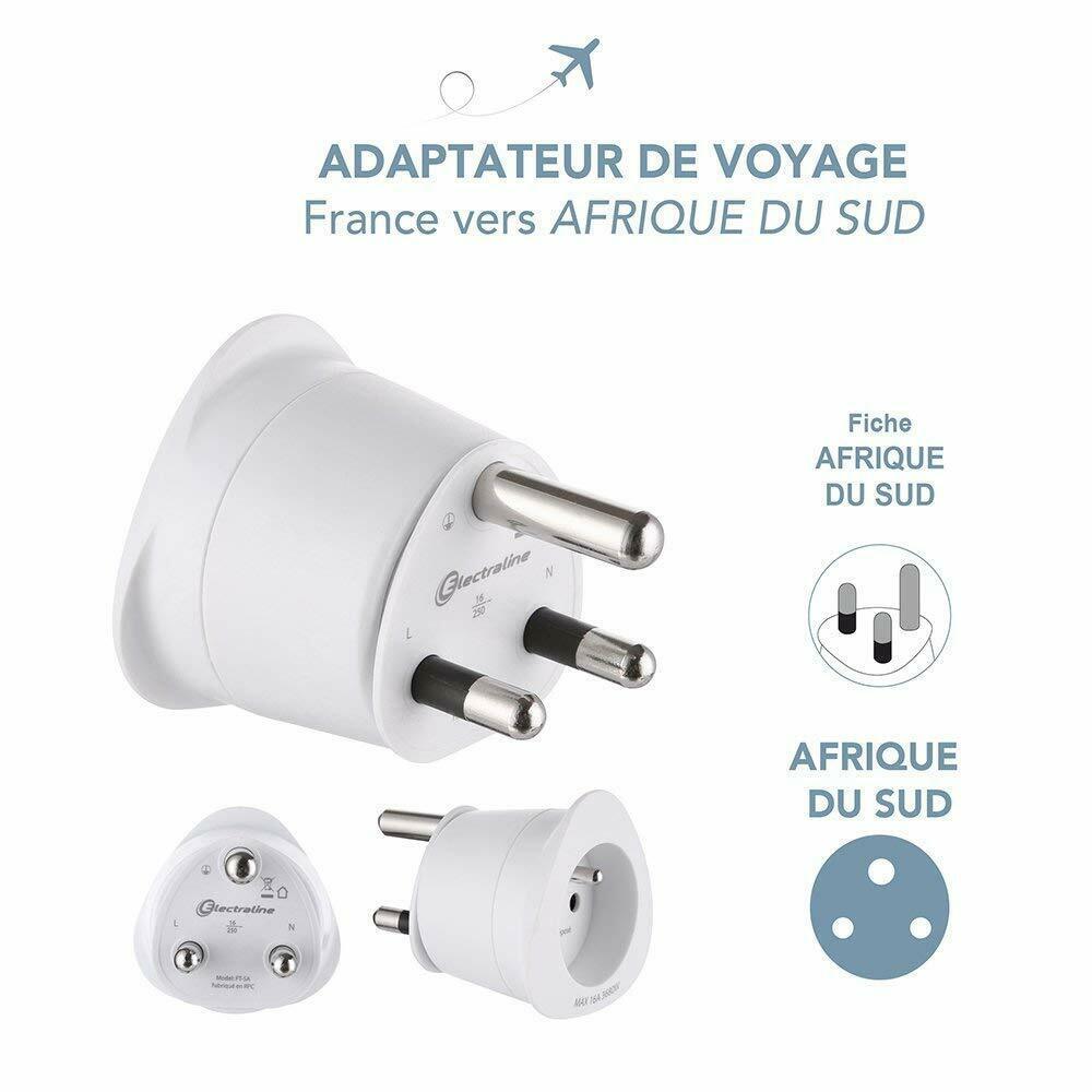 Primary image for France travel adapter to south Africa, Botswana, lesotho