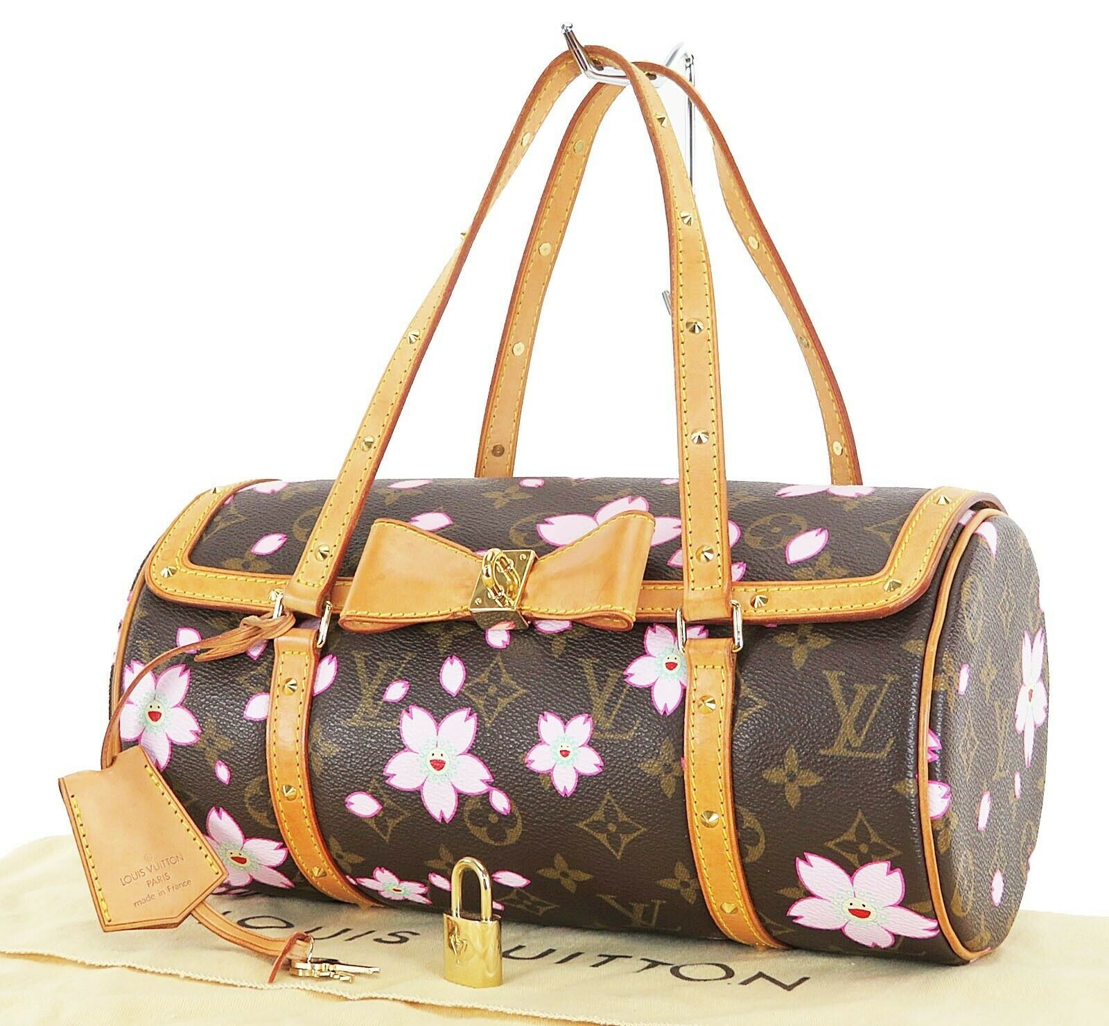 Louis Vuitton Papillon Handbag Limited Edition Cherry Blossom at 1stDibs