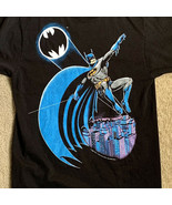 Vintage 1980&#39;s Batman DC Comics Black Single Stitch Kids Boys T Shirt Si... - $28.47