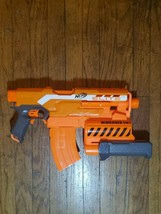 NERF N-Strike Elite Demolisher 2 in 1 Toy Dart Blaster Gun Orange Motorized - £16.06 GBP