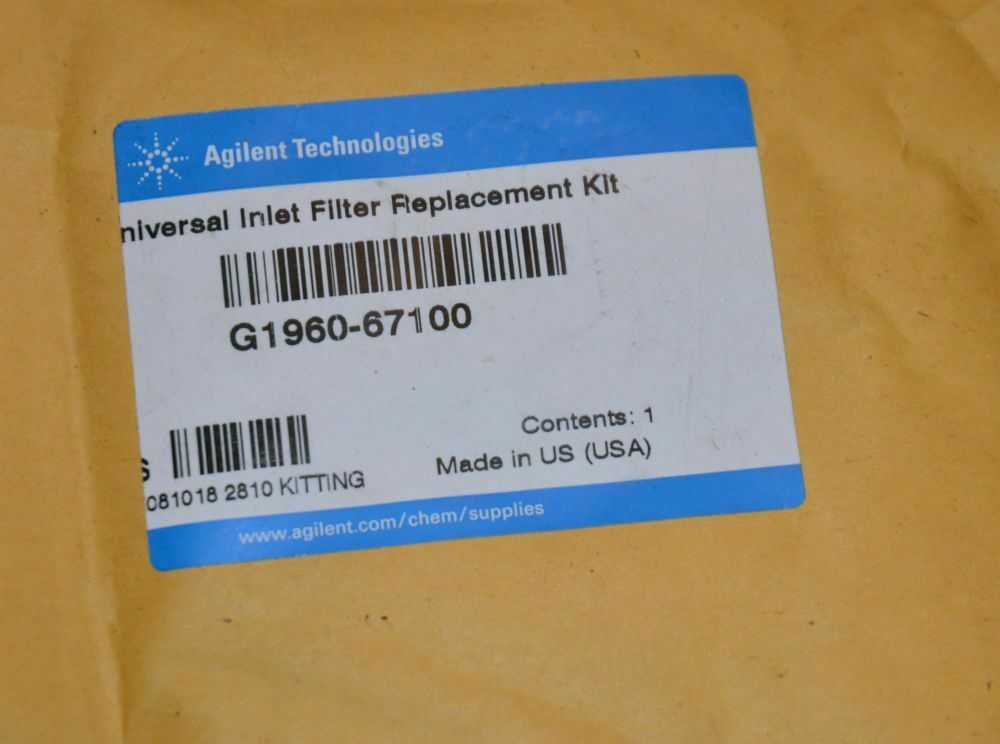 Universal Inlet Filter Replacement Kit Agilent G196067100 Everything