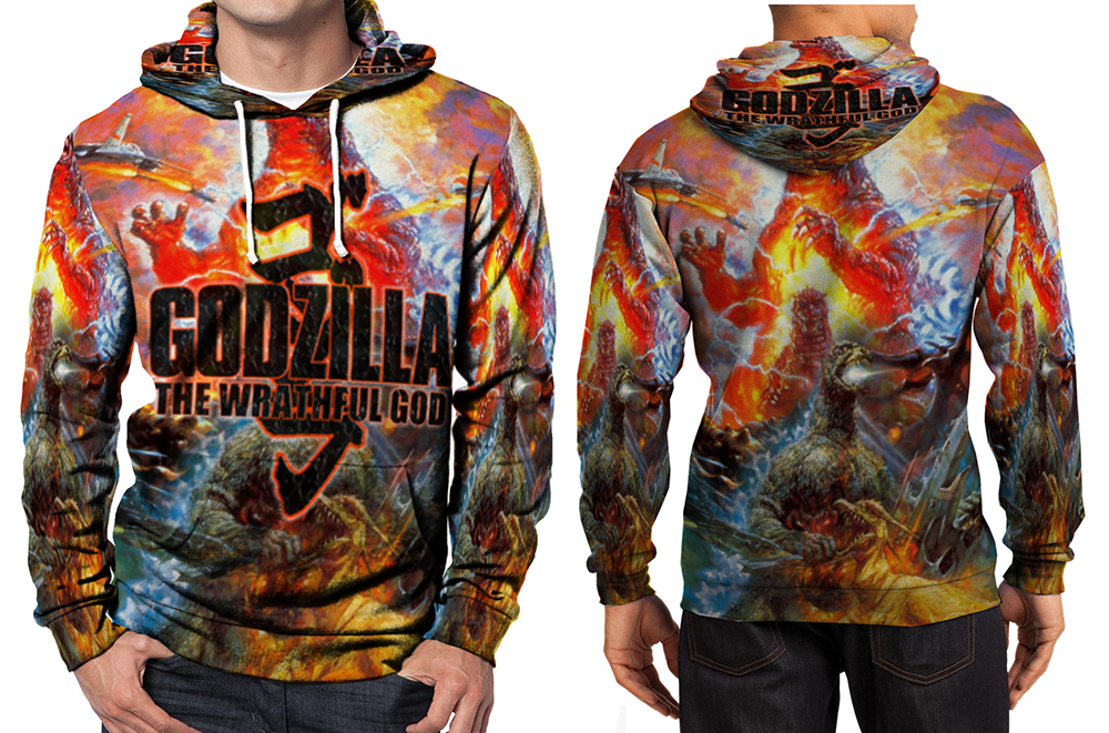 Hoodie Men's Godzilla The Wrathful God - Hoodies & Sweatshirts