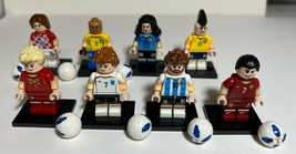 World Cup Sport Star Player characters 8 Set lot minifigures Blocks toy NEW image 2