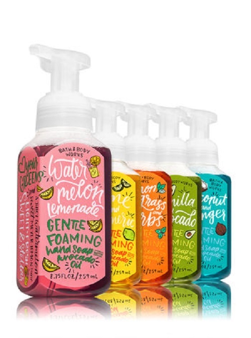 Bath & Body Works Gentle Foaming Avocado Oil Soap 5 Pack Vanilla