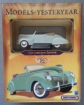 Matchbox Models Of Yesteryear 50 Years 1936 Lincoln Zephyr 1:43 Nib Y 64/B - $14.99