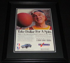 Leslie Nielsen 1993 Dollar Rent a Car 11x14 Framed ORIGINAL Advertisement
