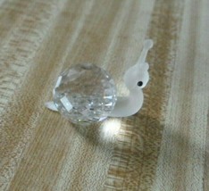 Swarovski Crystal Figurine Snail Frosted 7648 030  M. Stamey 1986 Retire... - $54.45