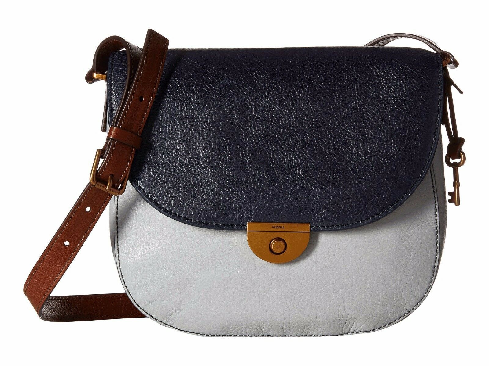 New Fossil Women's Emi Leather Saddle Bags Variety Colors