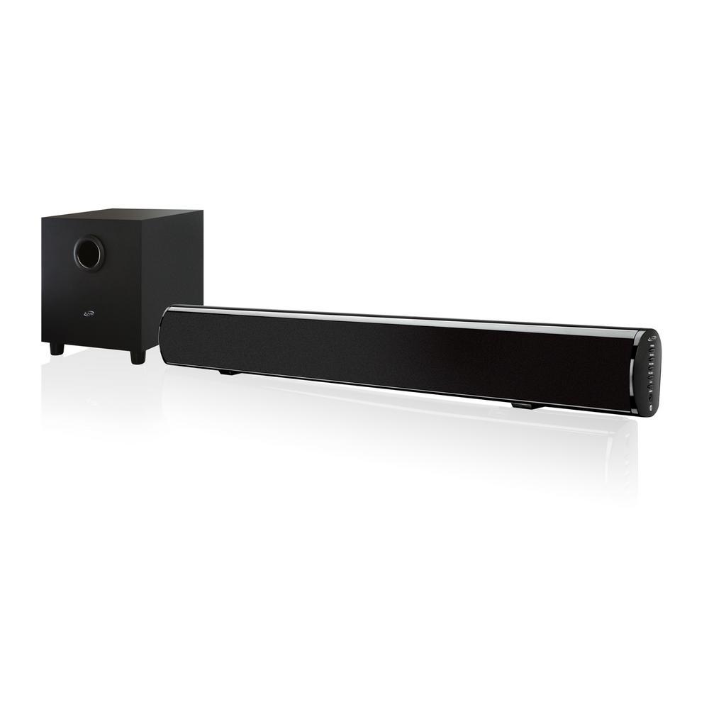iLive Sound Bar 37 in. 2Channel Wired Subwoofer Bluetooth Indoor Black Audio Docks & Mini