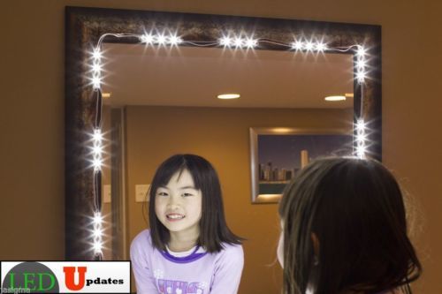 Mirror LED Light for Makeup mirror with wireless dimmer & UL power supply 10ft