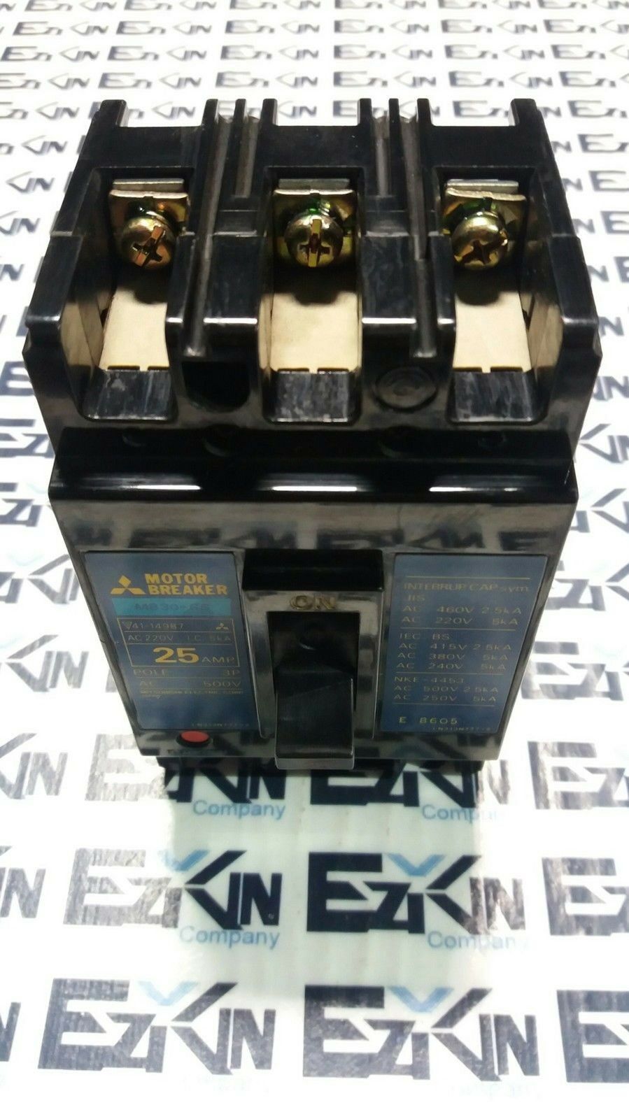 Mitsubishi MB30-SS 3-Pole Circuit Breaker 25 AMP 500 VAC - Other