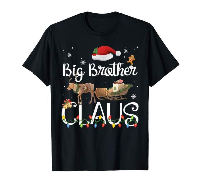 ugly christmas sweater- Brother Claus Funny Family Santa Pajamas sweater tee S19