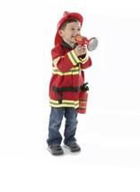 Melissa And Doug Fire Chief Role Play Set Imagination Dress Up Costume - $18.69