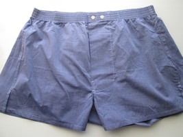 Nordstrom 536959 Solid Cotton Men’ Shorts Pajamas Boxer Blues 42 MSRP $16 UPC70  - $6.83